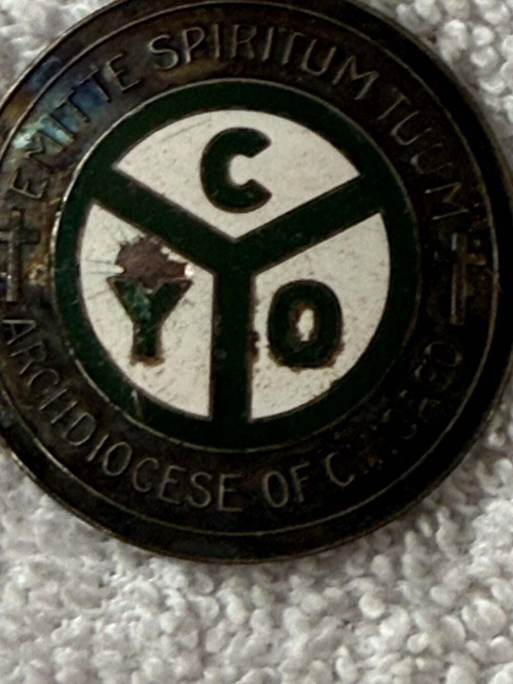 CYO ORGANIZATION - New Plaque Tile AWARD - GIFT w/Gold Wreath + Insert FAST SHIP